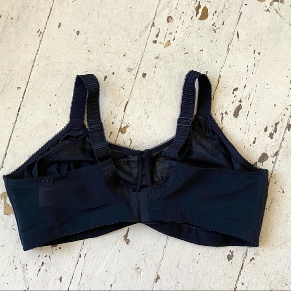 Elomi 4033 Soft Cup Black Lace & Satin Bows Bra - Picture 9 of 12